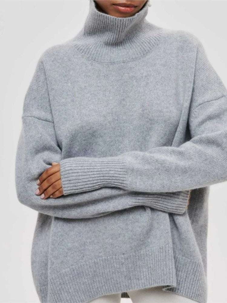 Alaia - Thick knitted turtleneck sweater