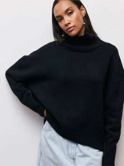 Alaia - Thick knitted turtleneck sweater