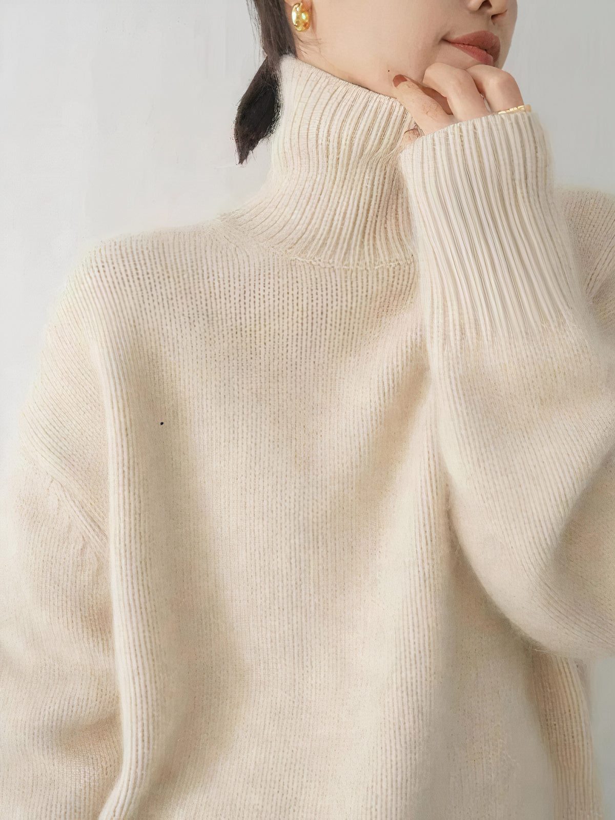 Anna - Casual Turtleneck Knitted Sweater