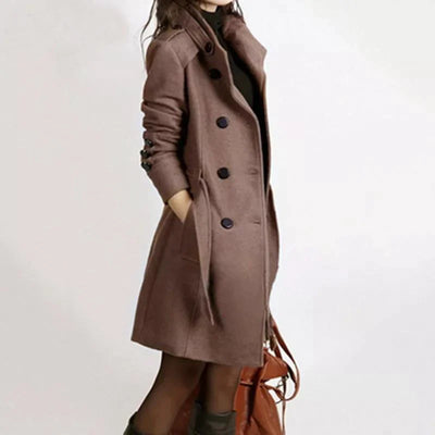 Aura - Fashionable Women's Coat with Belt