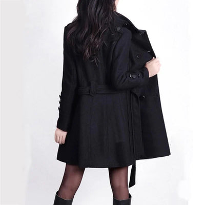 Aura - Fashionable Women's Coat with Belt