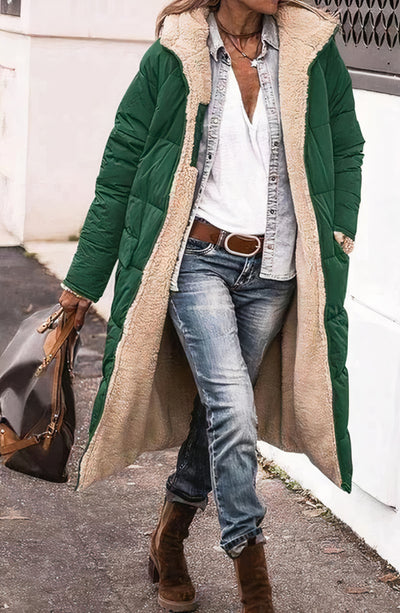 Briana - Reversible long lined winter coat