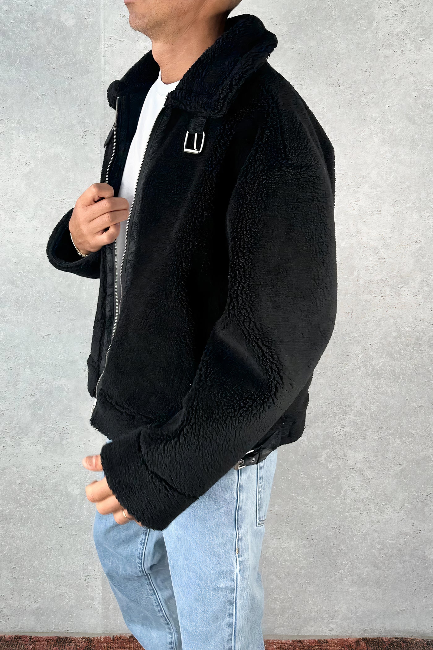 Caleb - Casual Men's Sherpa Jacket