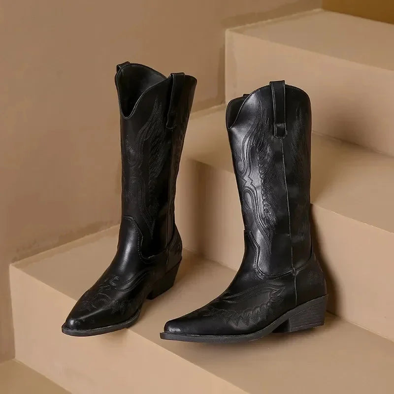 Chaya - Classic Western Cowboy Boots for Women