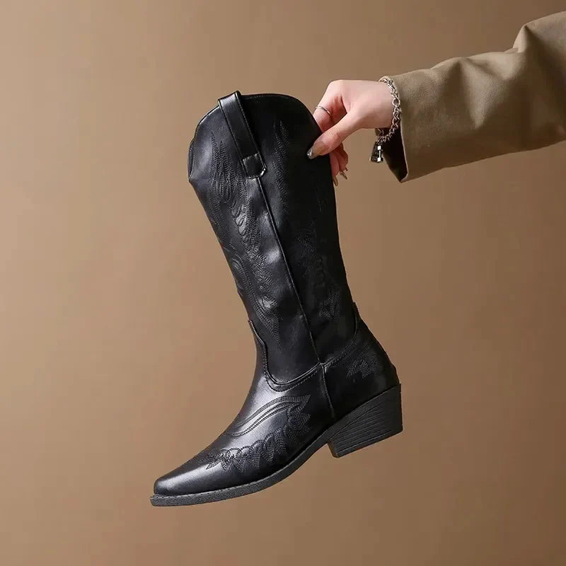 Chaya - Classic Western Cowboy Boots for Women