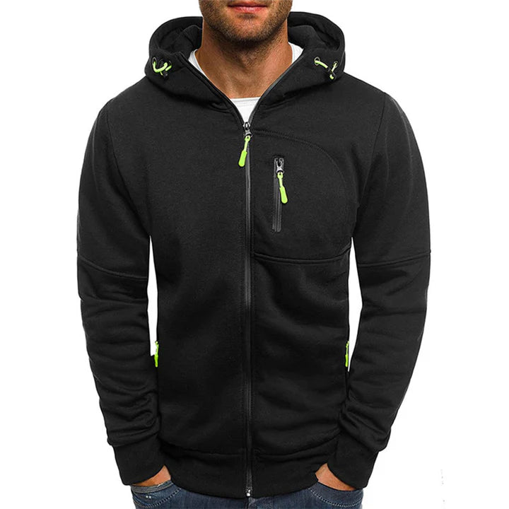 Gael - Men's Zip Up Hooded Sweater