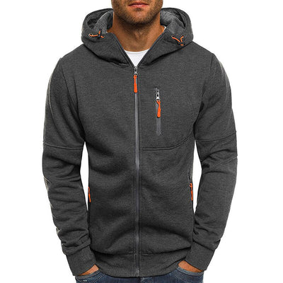 Gael - Men's Zip Up Hooded Sweater