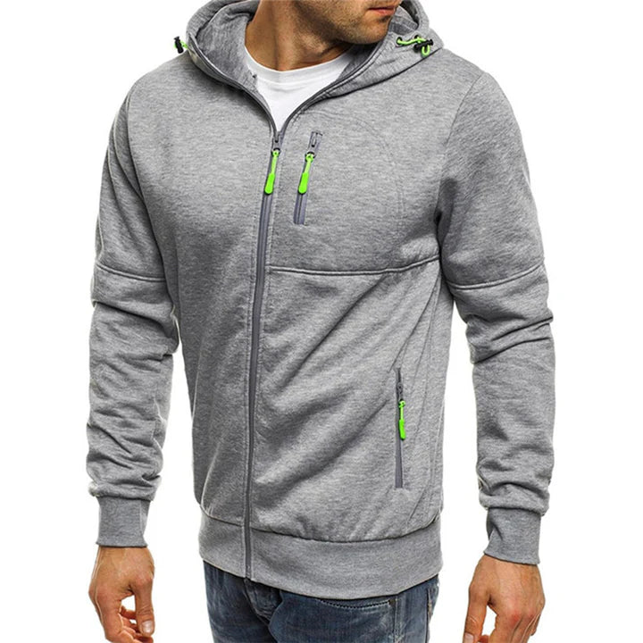 Gael - Men's Zip Up Hooded Sweater