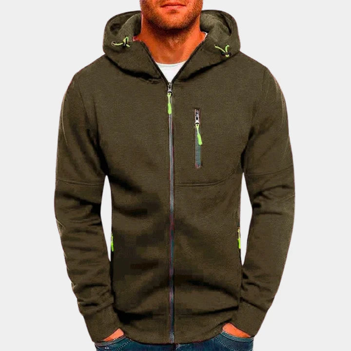 Gael - Men's Zip Up Hooded Sweater