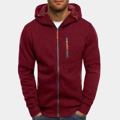 Gael - Men's Zip Up Hooded Sweater