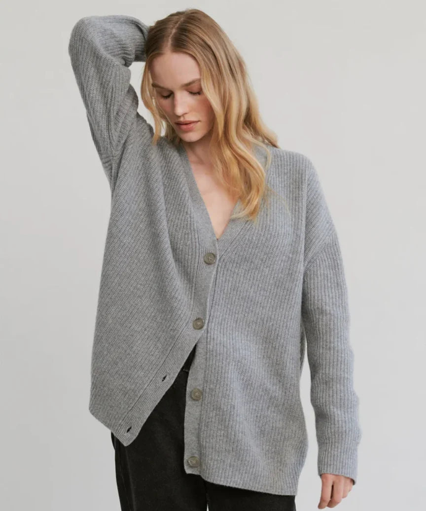 Gwen - Women's Ribbed Knit Cardigan