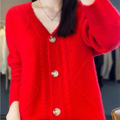 Iris - Elegant Warm Cashmere Cardigan