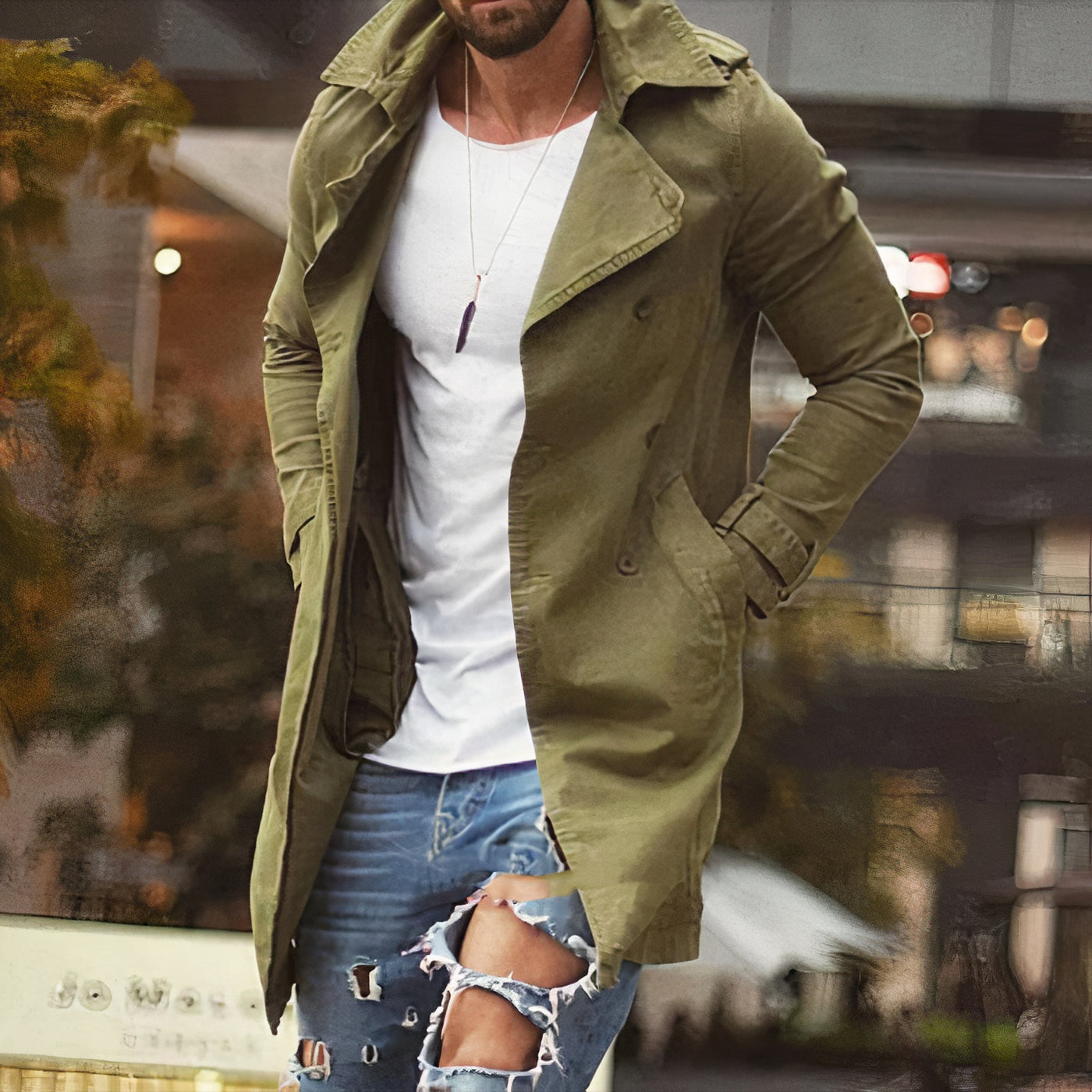 Jace - Long coat for men