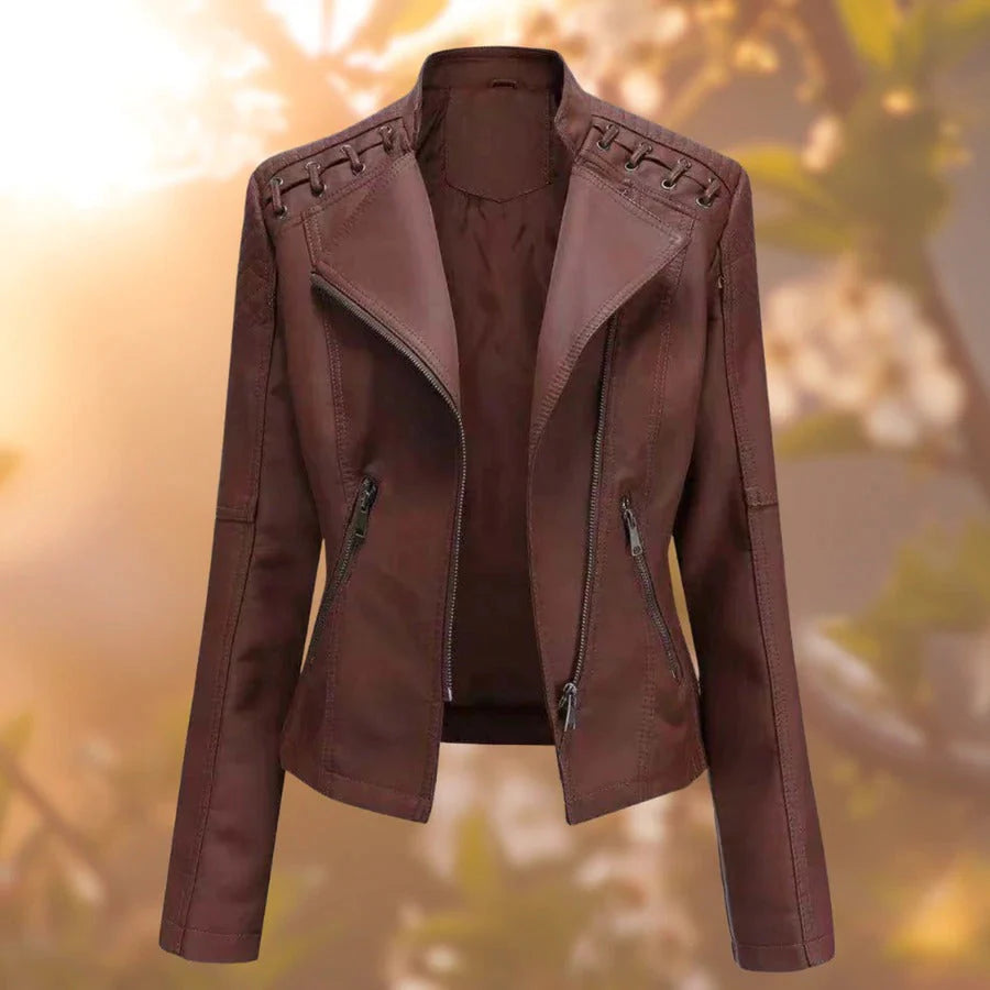 Kalia - Women's stylish leather jacket