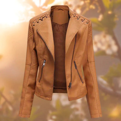 Kalia - Women's stylish leather jacket