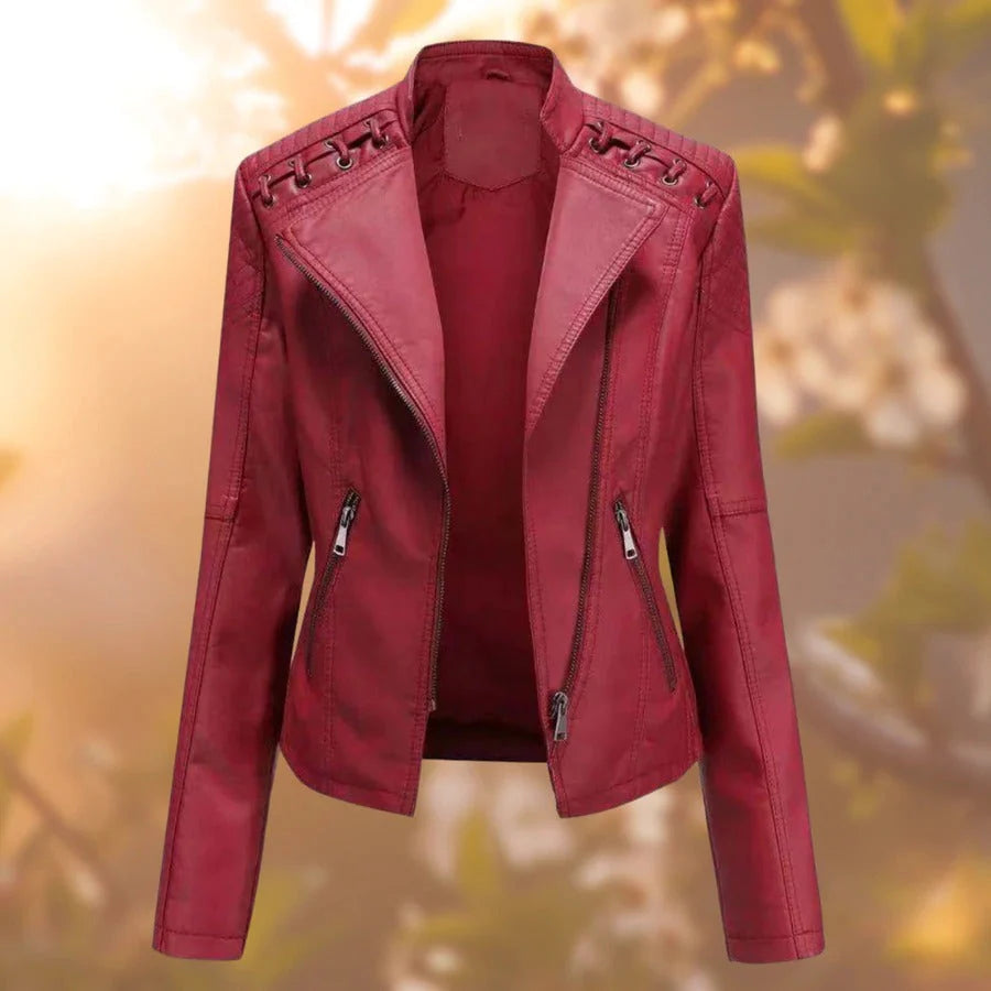 Kalia - Women's stylish leather jacket