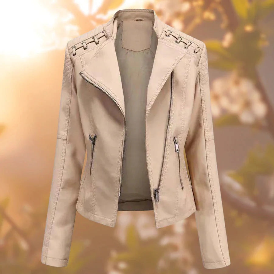 Kalia - Women's stylish leather jacket