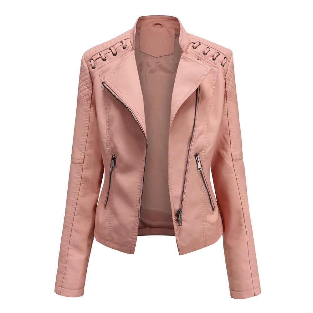 Kalia - Women's stylish leather jacket