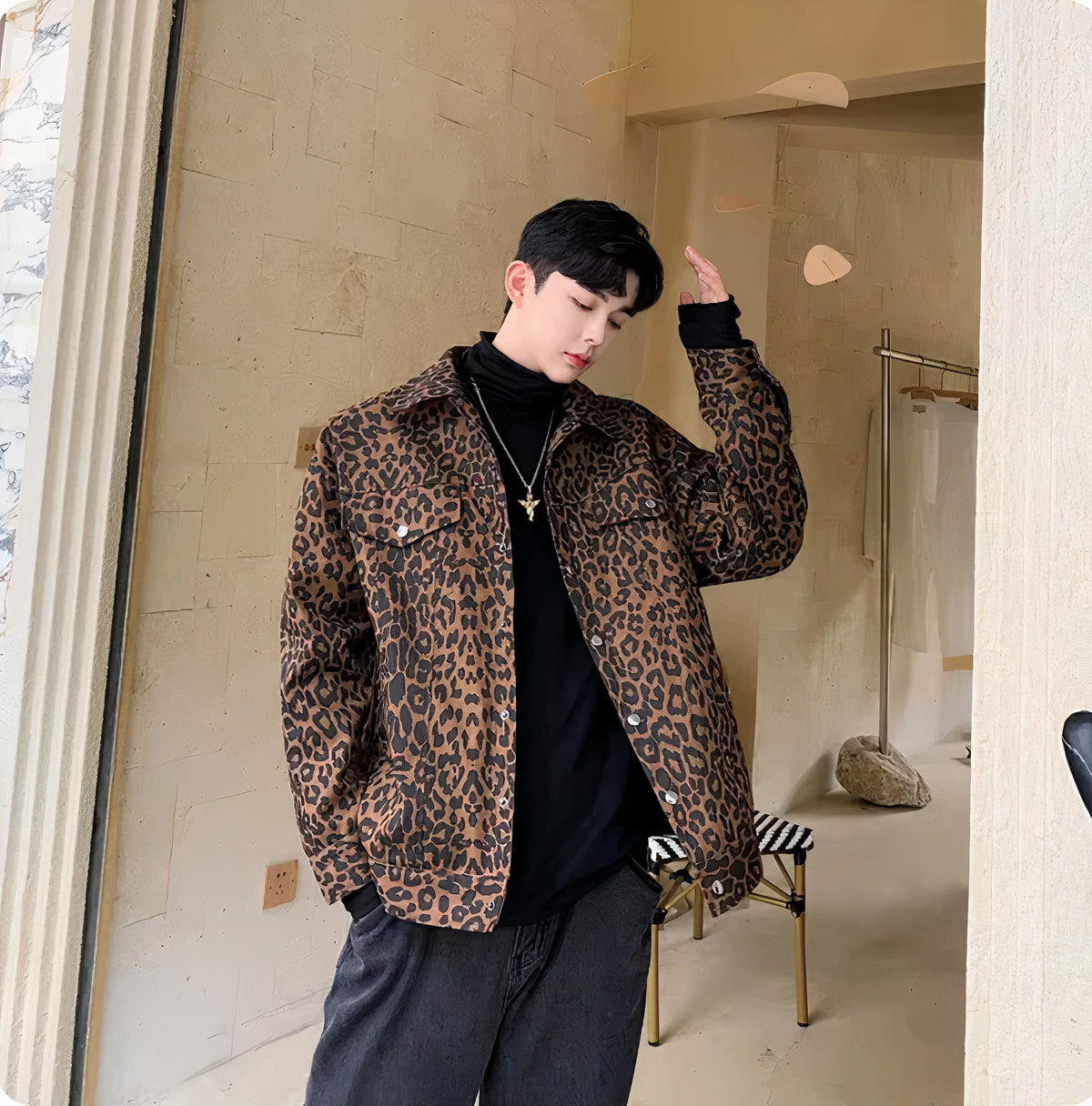 Leo - Men's Reversible Leopard Jacket