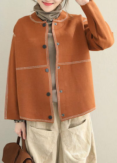 Linda - Fine Button Down Sweater Coat for Women