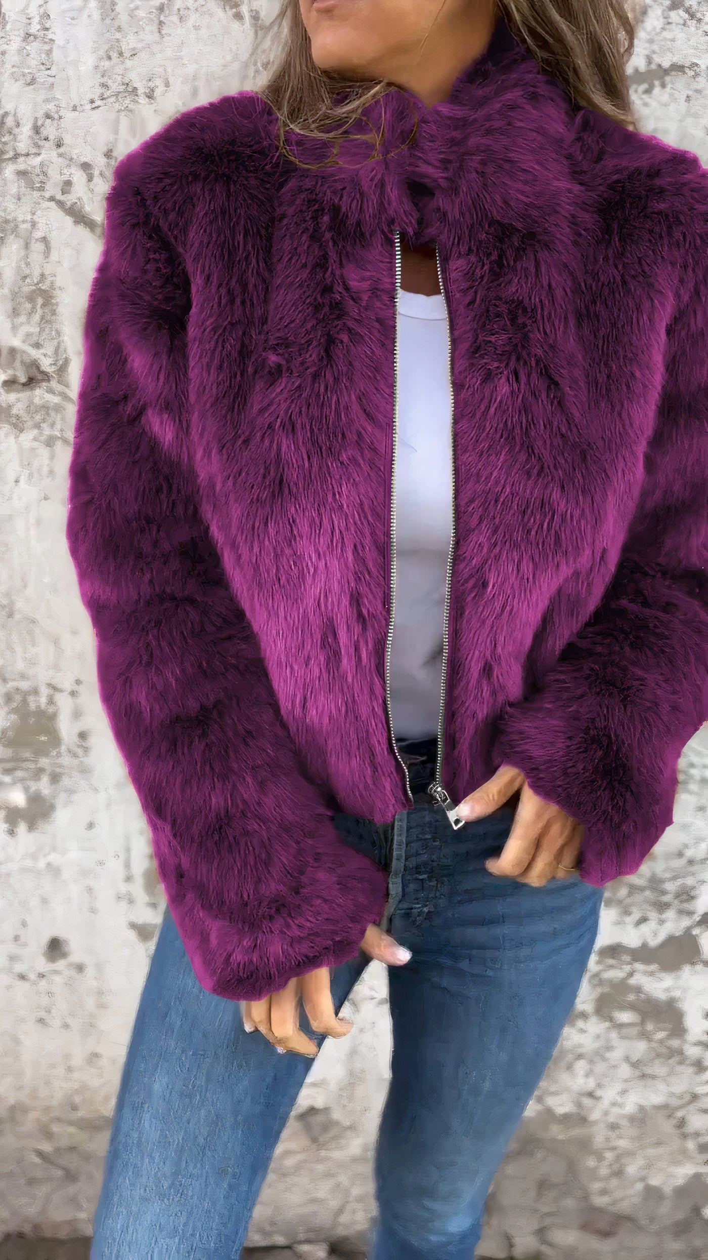 Lyla - Women's Casual Fur Jacket