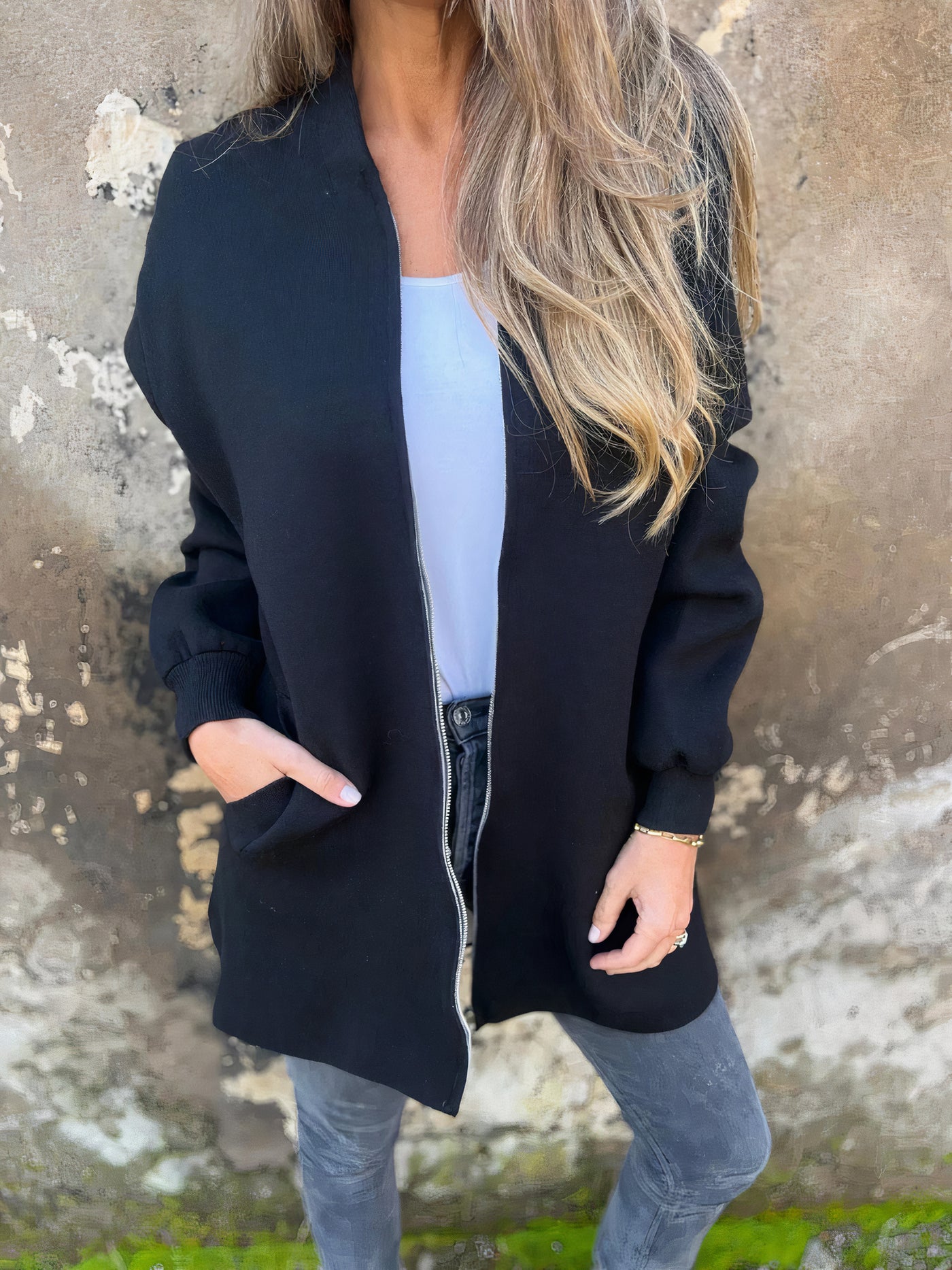 Martha - Casual long sleeve zip up jacket