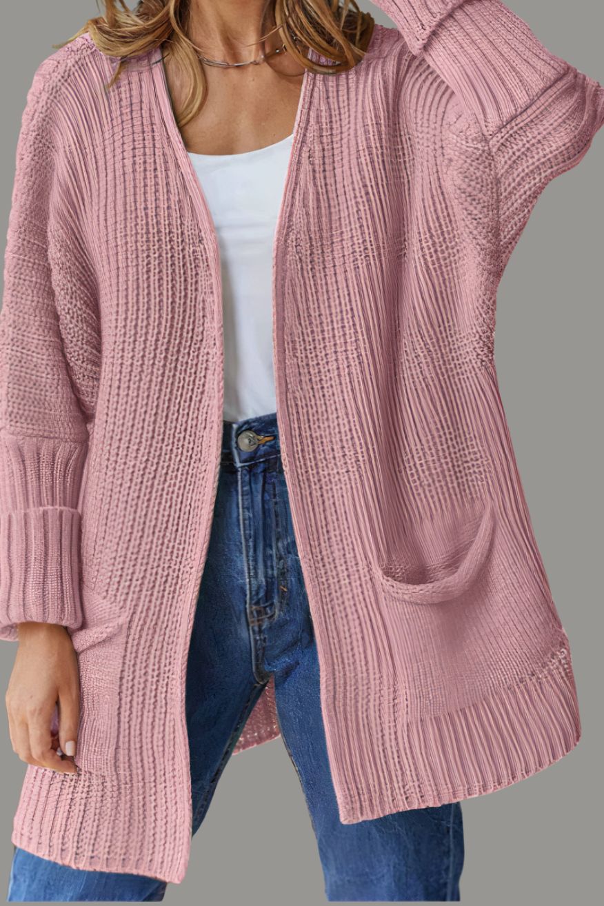 Mercy - Open Front, Long Sleeves Cardigan