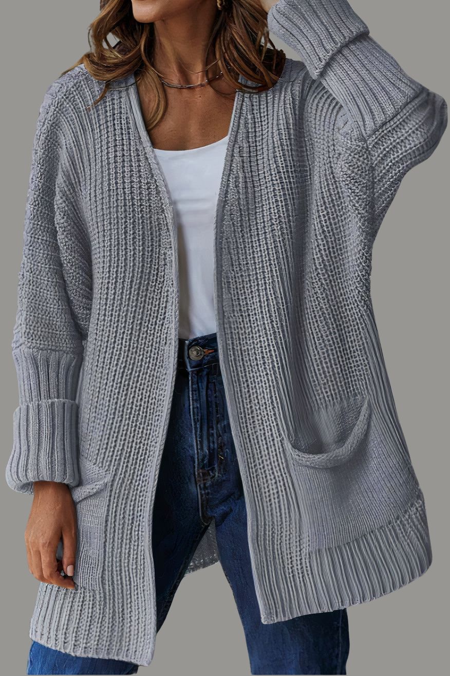 Mercy - Open Front, Long Sleeves Cardigan