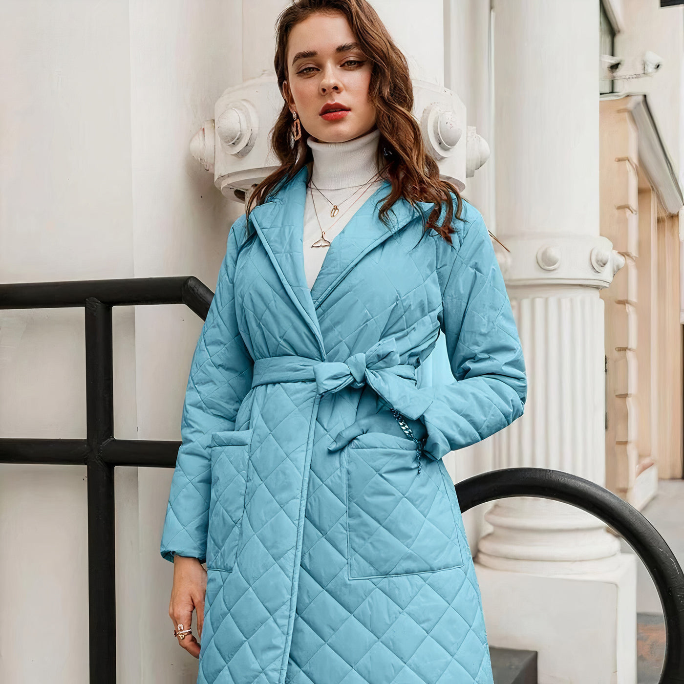 Mira - Luxe Puff Mid-Length Polo Coat