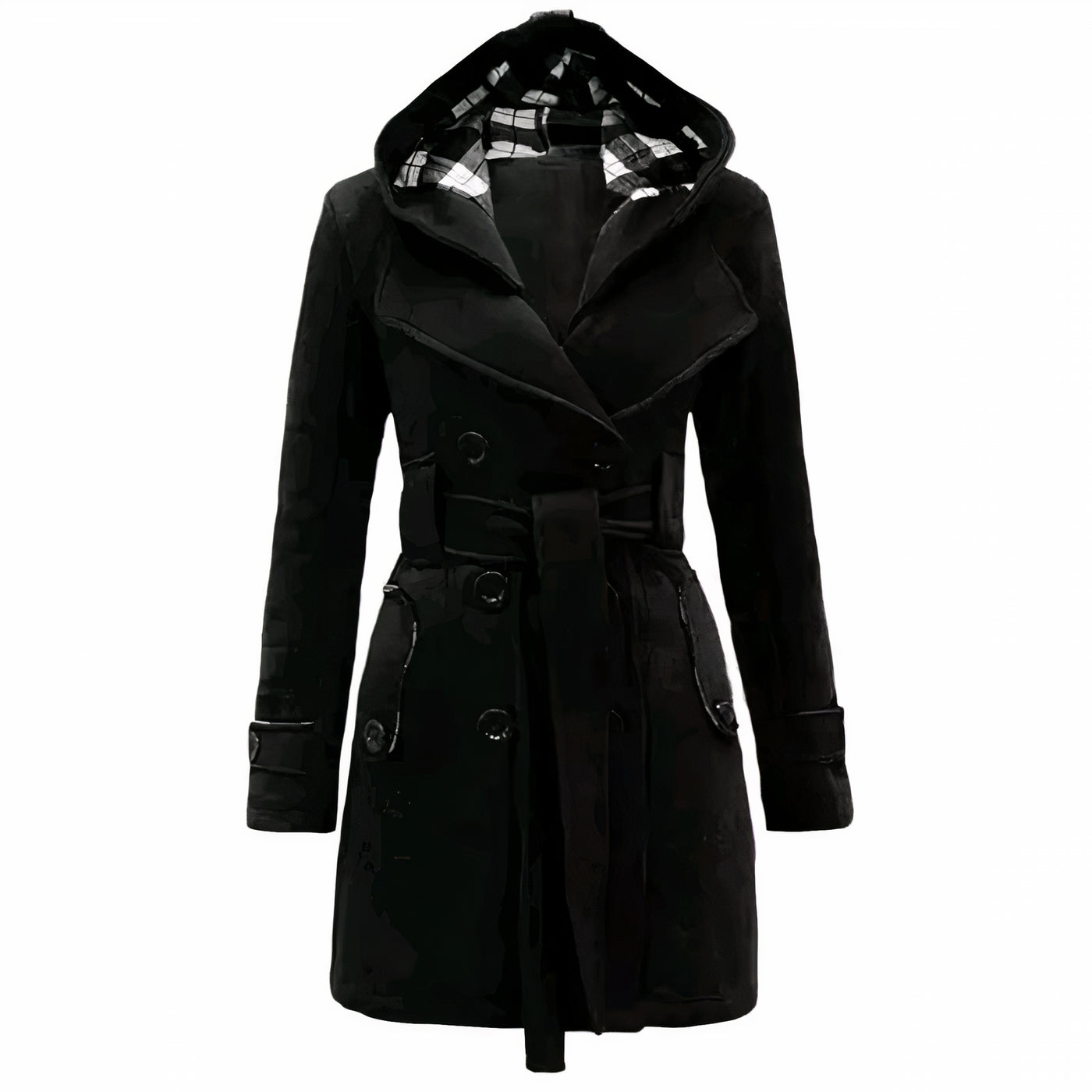 Nadia - Trendy Women's Long Trench Coat.