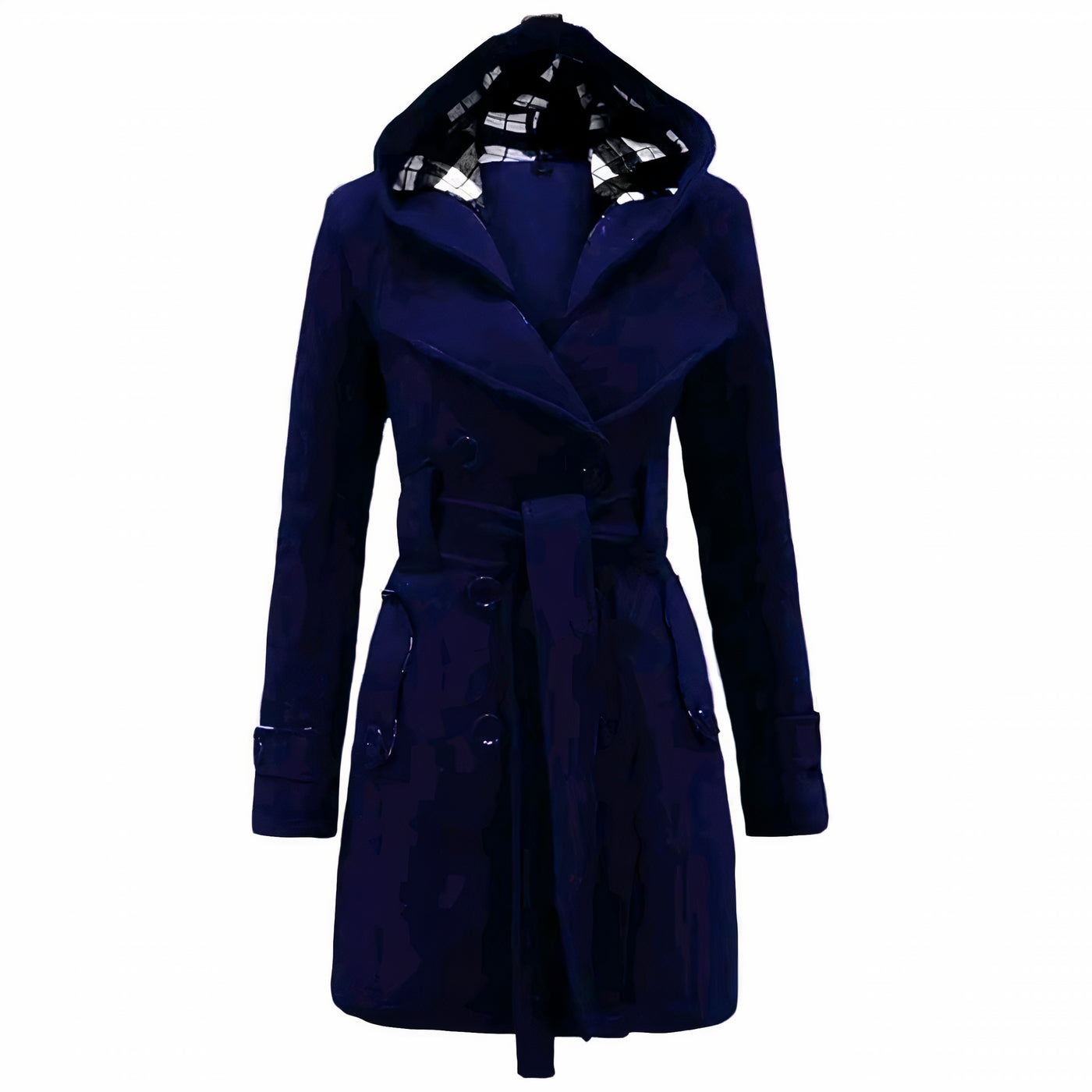 Nadia - Trendy Women's Long Trench Coat.