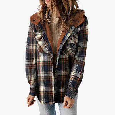 Nancy - Plaid Teddy Flannel Jacket