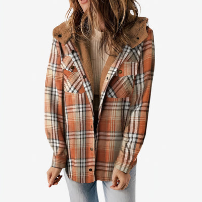 Nancy - Plaid Teddy Flannel Jacket