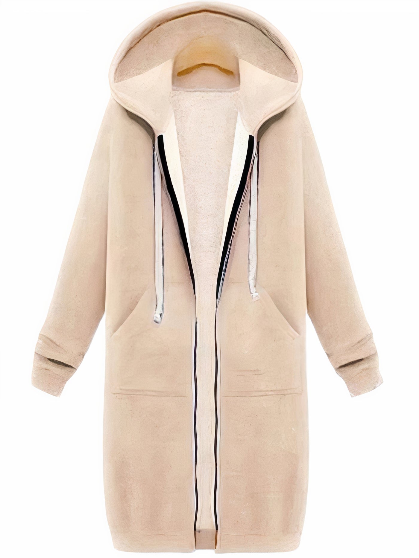 Piper - Cute Zip Up Long Hooded Jackets for Women