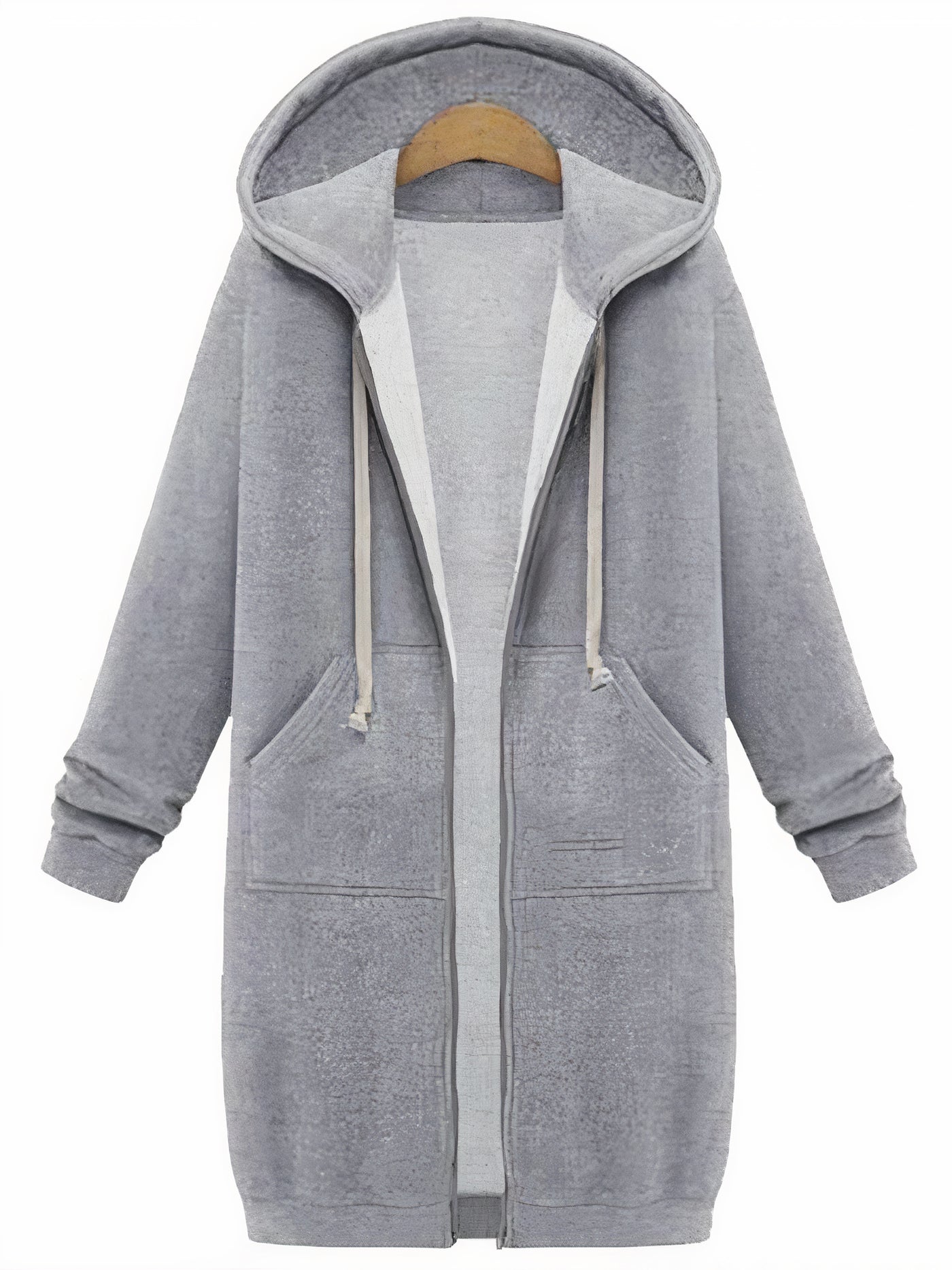 Piper - Cute Zip Up Long Hooded Jackets for Women