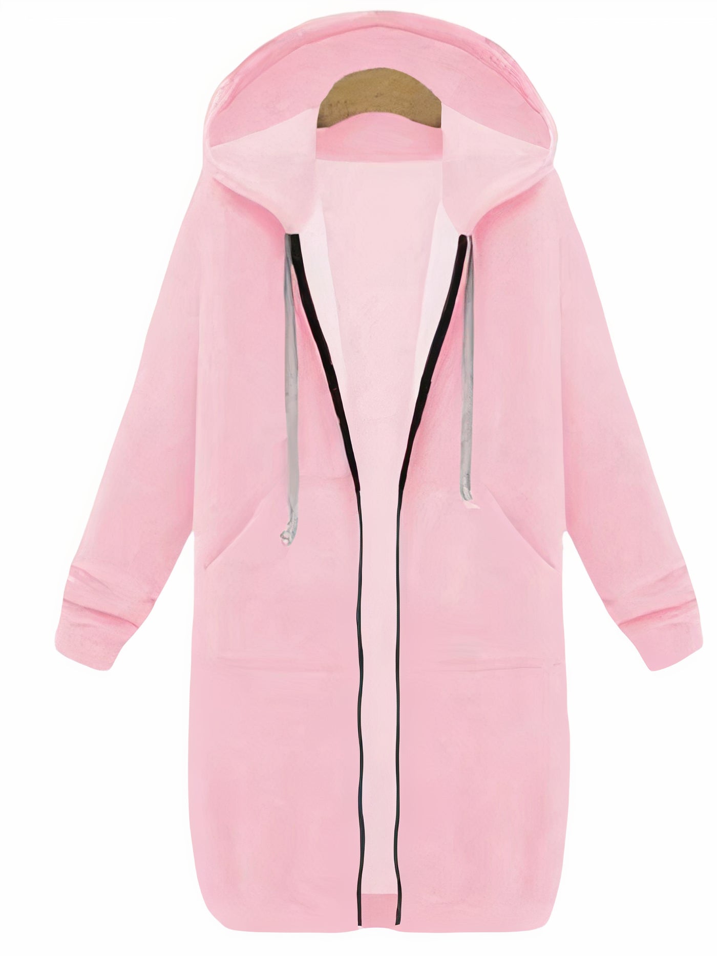 Piper - Cute Zip Up Long Hooded Jackets for Women