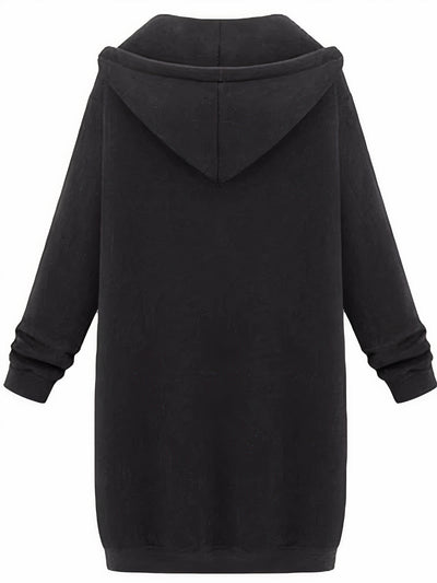 Piper - Cute Zip Up Long Hooded Jackets for Women