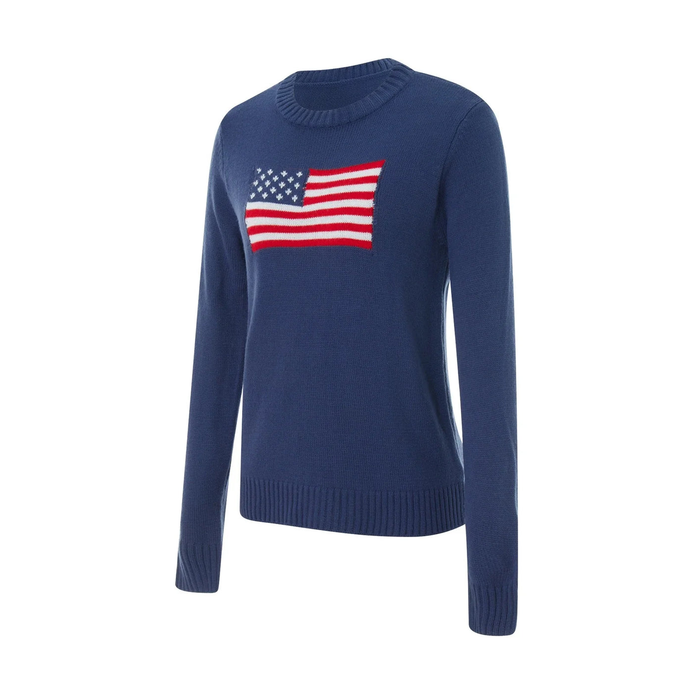 Tiana - Knitted Sweater With American Flag Detail