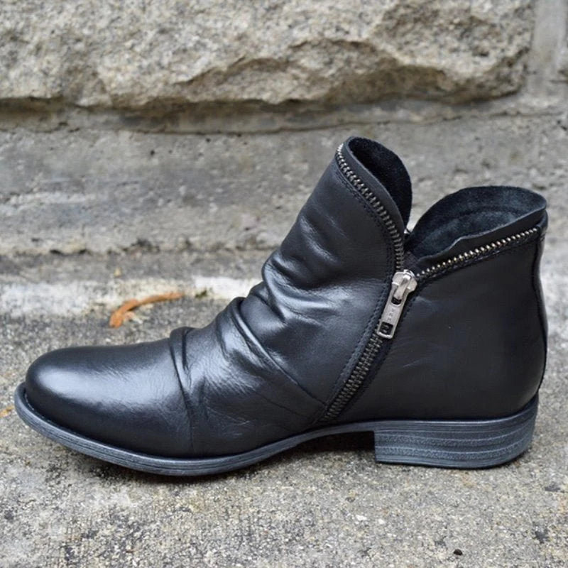 Tori - Zip Up Leather Boots