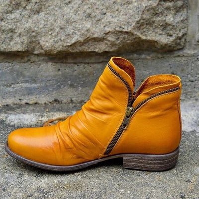 Tori - Zip Up Leather Boots