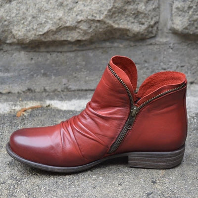 Tori - Zip Up Leather Boots