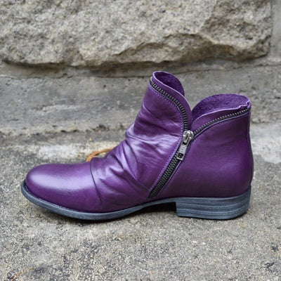 Tori - Zip Up Leather Boots