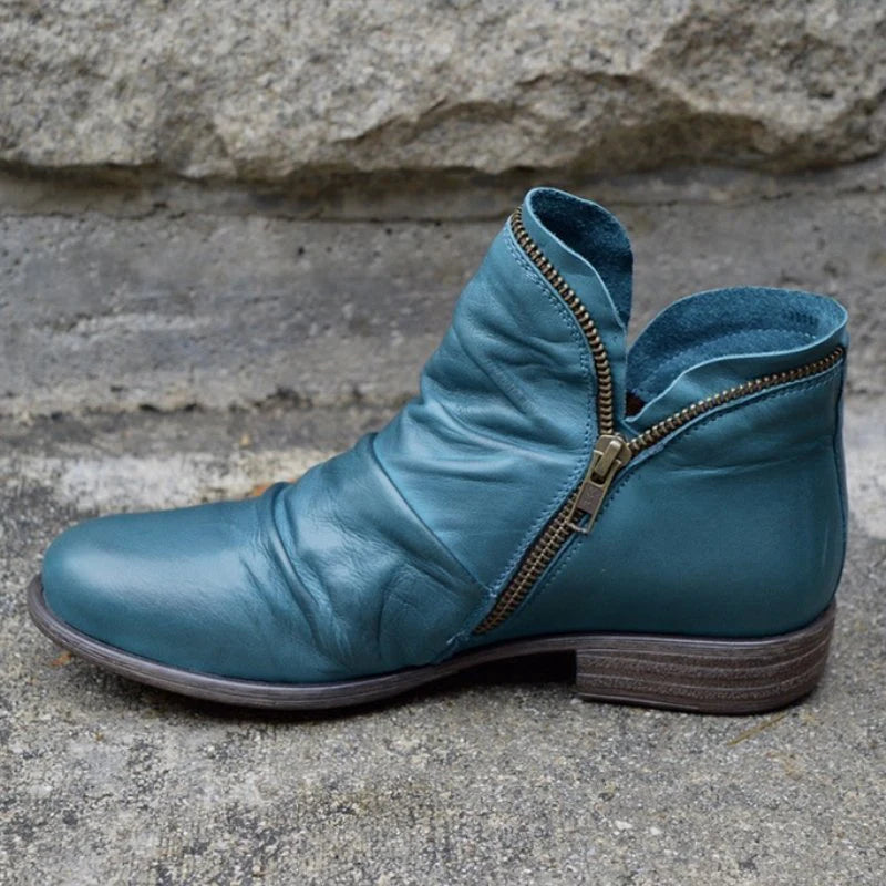 Tori - Zip Up Leather Boots