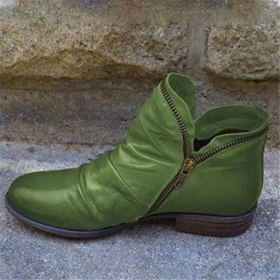 Tori - Zip Up Leather Boots