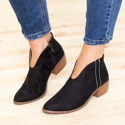 Willa - Women's Leather Ankle Boots