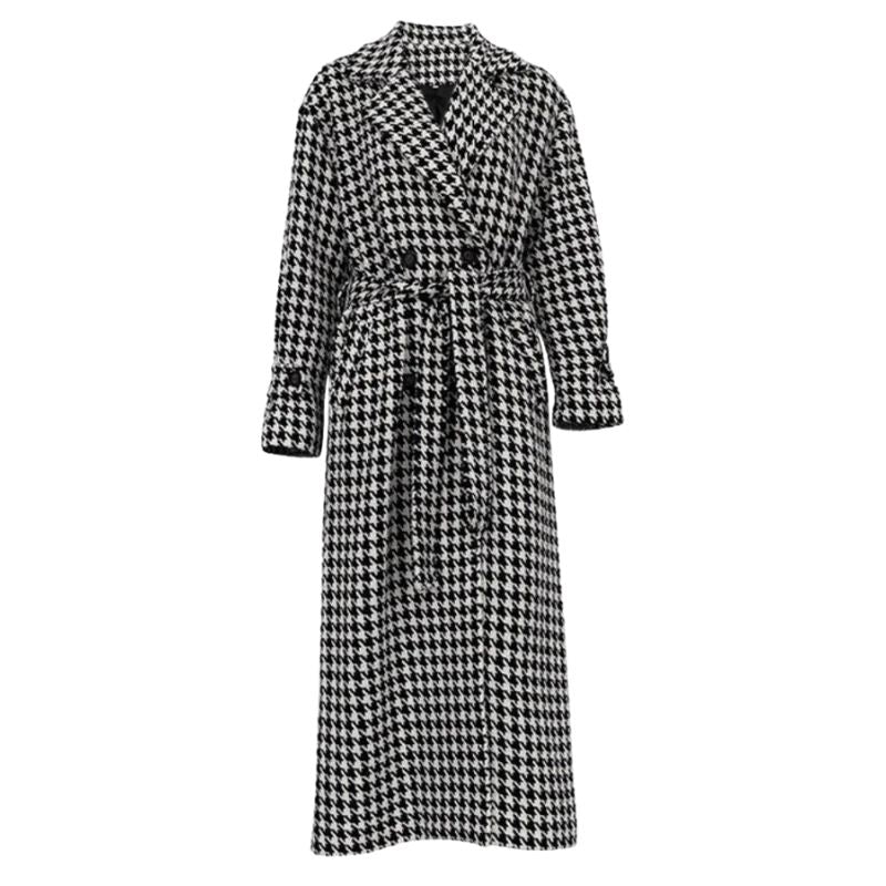 Yasmin - Houndstooth Trench coat