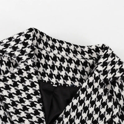 Yasmin - Houndstooth Trench coat