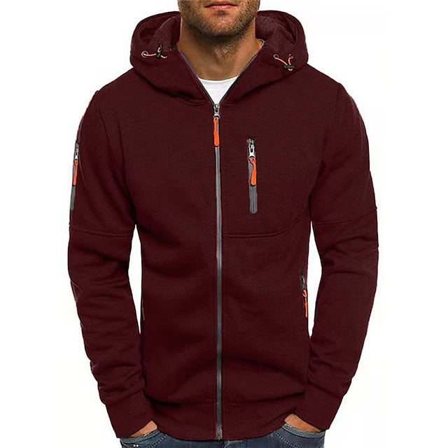 Henry - Men's Casual Hoodie with Zipper