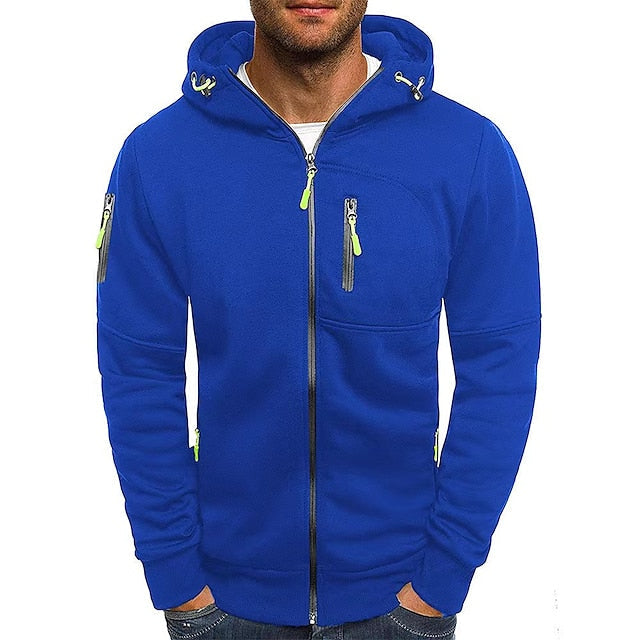 Henry - Men's Casual Hoodie with Zipper