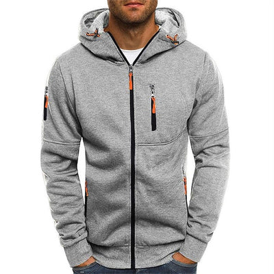 Henry - Men's Casual Hoodie with Zipper